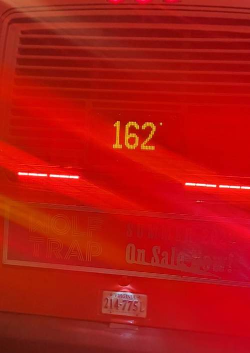 Back of a bus showimg route number