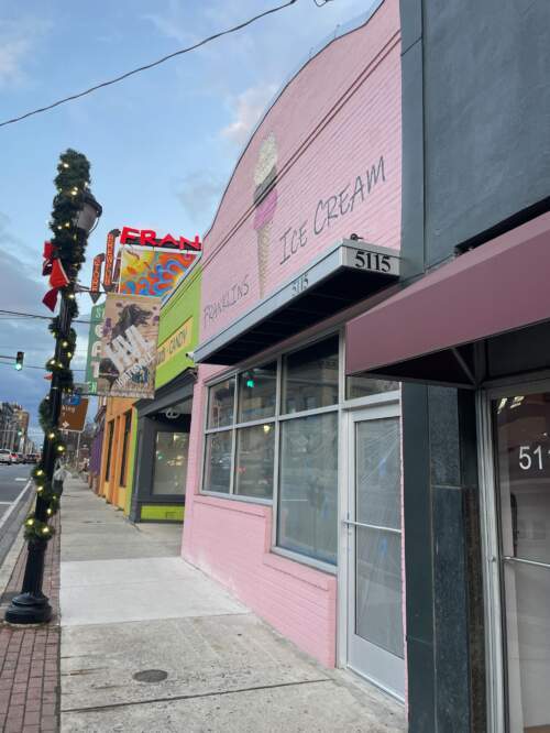 Franklin’s ice cream shop